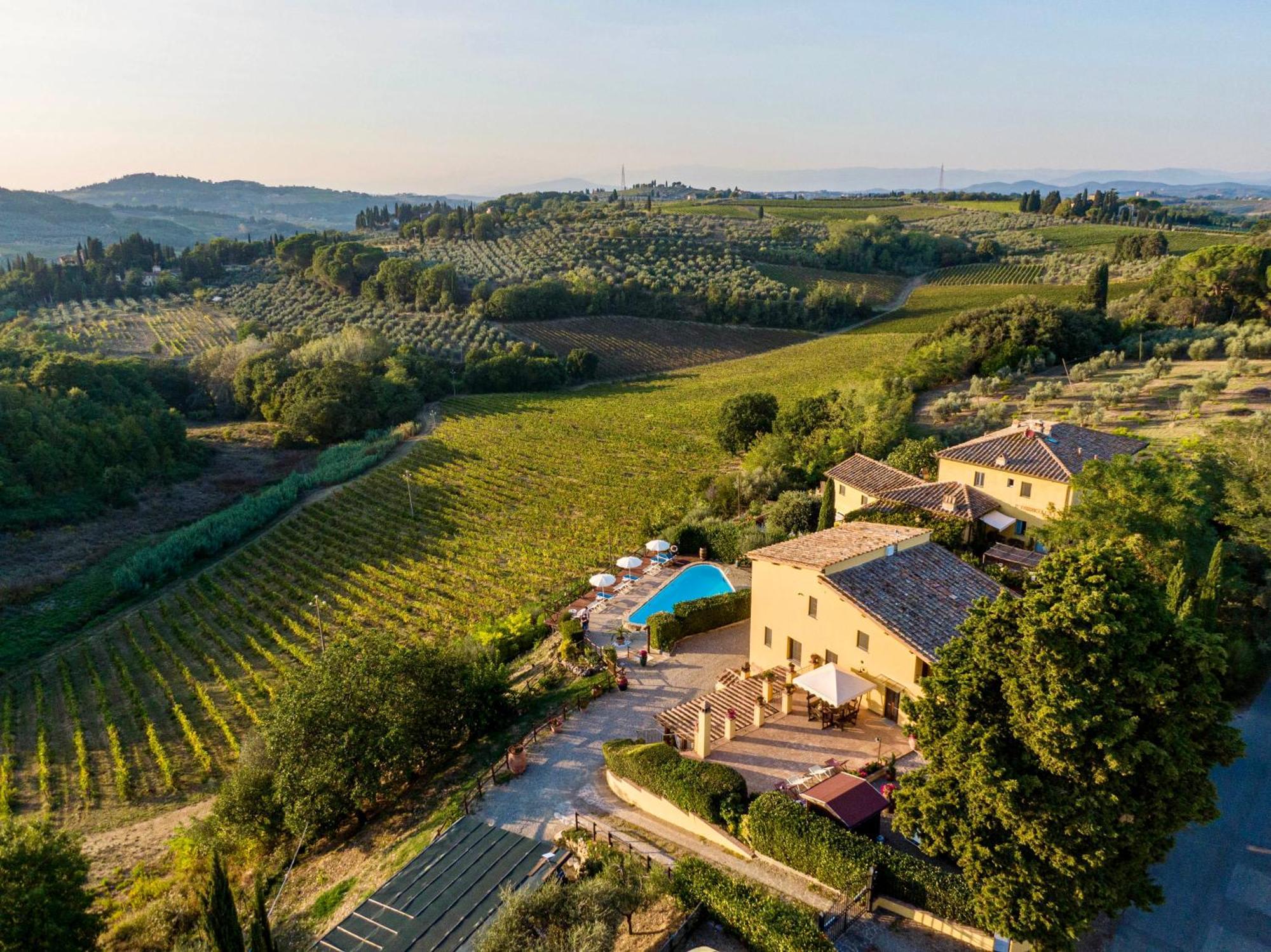 Podere Vergianoni Con Piscina E Vista Mozzafiato Tavarnelle Val di Pesa Dış mekan fotoğraf